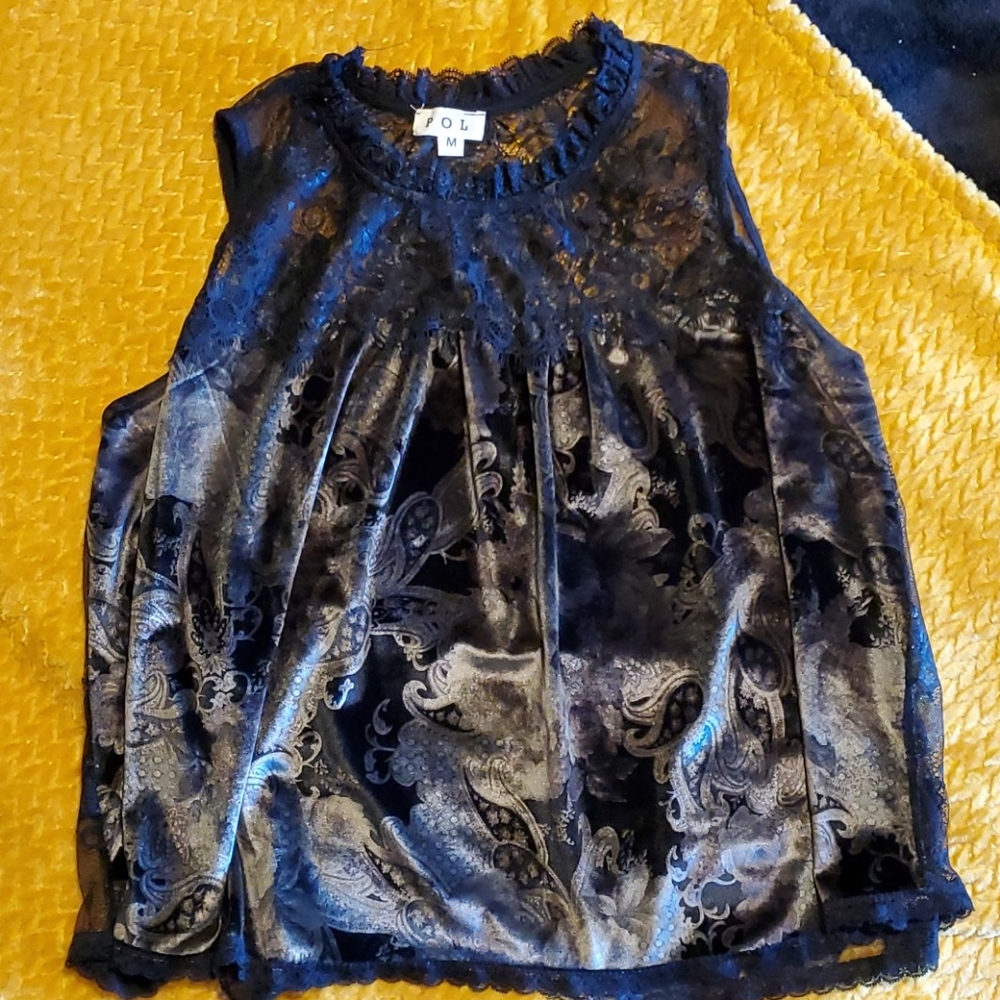 POL velvet shirt